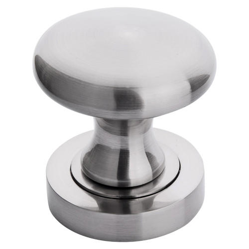 Metalbud Door Knob, round, brushed nickel