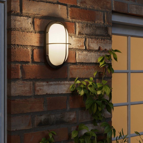 GoodHome Outdoor Wall Lamp Vallen E27 IP44, black