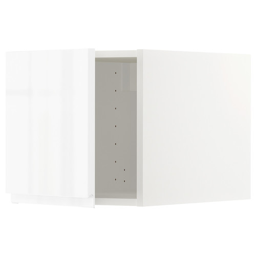 METOD Top cabinet, white/Voxtorp high-gloss/white, 40x40 cm