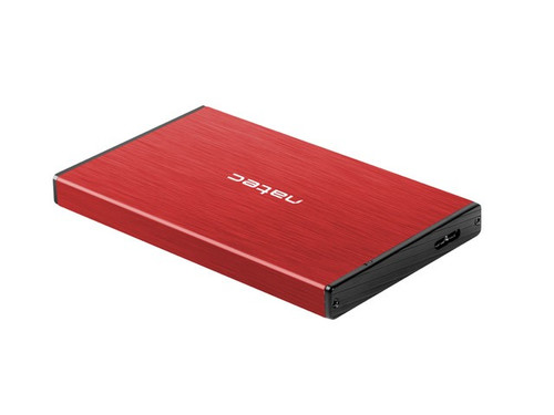Natec External HDD Enclosure Rhino Go 2.5" USB 3.0, red