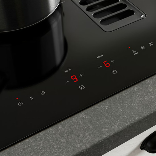 TÄCKNAN Ind hob/int extractor w recirc kit, IKEA 300/black