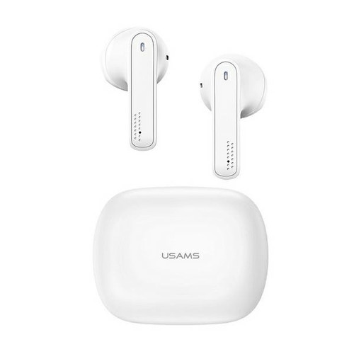 USAMS Headphones Earphones Bluetooth TW S 5.0 SM Series, white