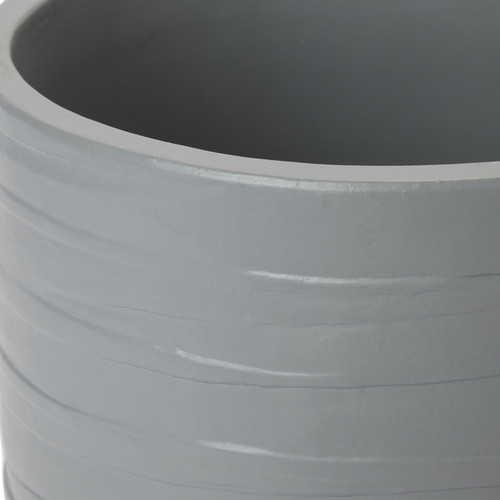 Ceramic Plant Pot GoodHome 24 cm, grey