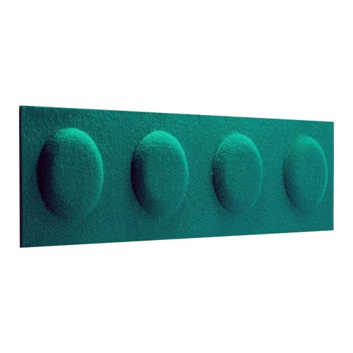 Decorative Wall Panel 60 x 15 cm, felt, block, bottle green