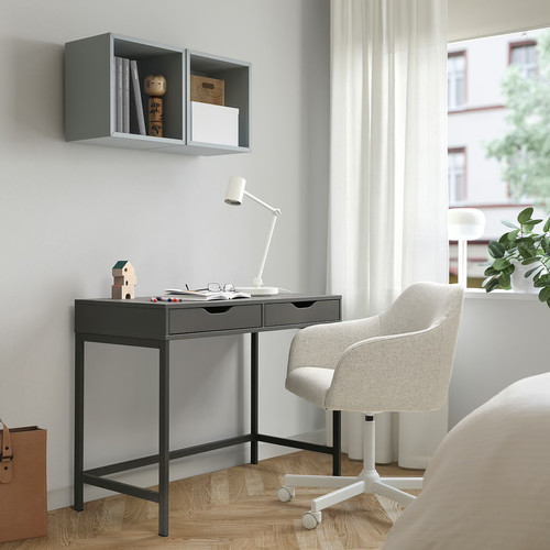 ALEX Desk, dark grey, 100x48 cm