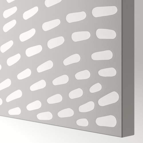 MISTUDDEN Door, grey/patterned, 50x195 cm