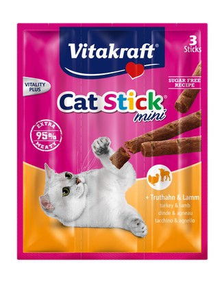 Vitakraft Cat Stick Mini Turkey & Lamb 18g