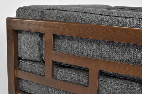 Outdoor 2-seat Sofa EDEN, dark brown/graphite
