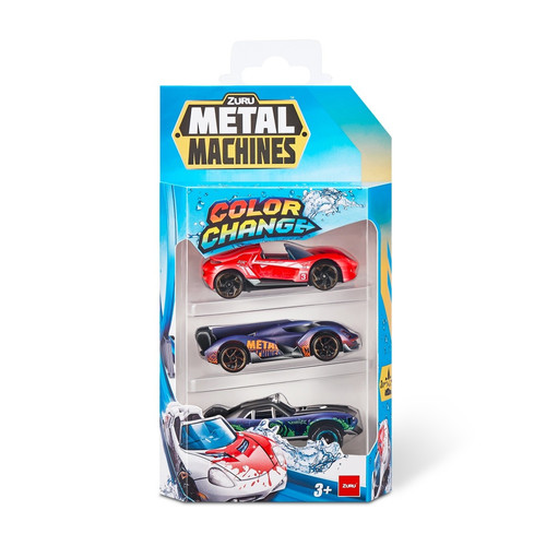 ZURU Metal Machines Color Change Car 3-pack 3+