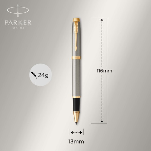 Parker Gift Set Rollerball Pen & Ballpoint Pen IM Steel GT