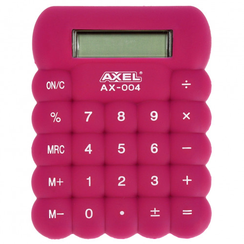 Axel Calculator AX-004, blue/pink, 1pc, assorted colours