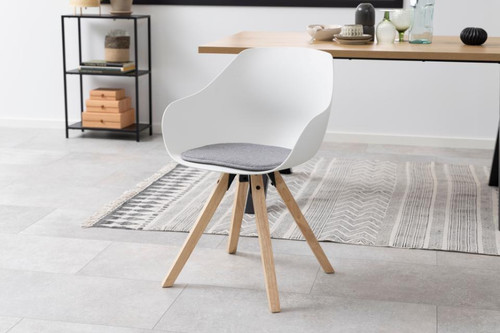 Chair Tina Wood, white
