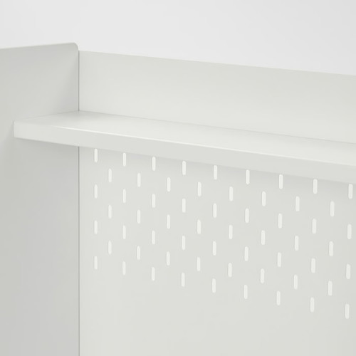 BERGLÄRKA Desk top and shelf, white, 100x70 cm