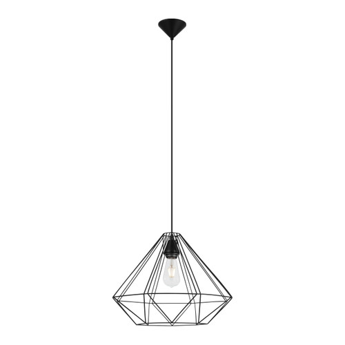 GoodHome Pendant Lamp Smertrio E27 44cm, black