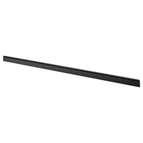 BODBYN Decorative plinth, black, 221x8 cm