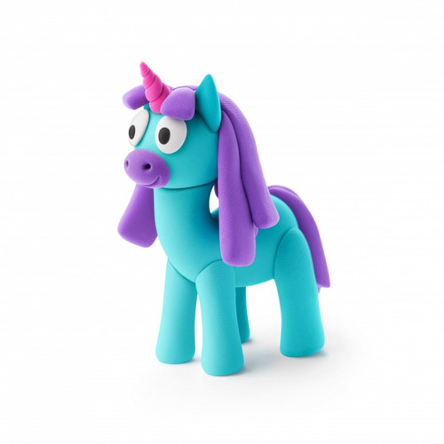Hey Clay Air-Dry Clay Rainbow Unicorns Rainy 3+