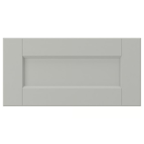 LERHYTTAN Drawer front, light grey, 40x20 cm