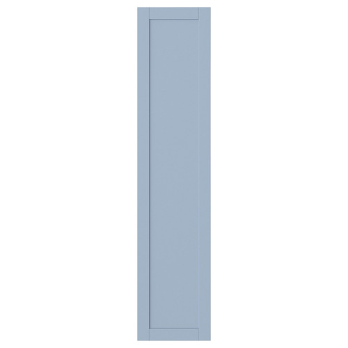 SANNIDAL Door with hinges, blue, 40x180 cm