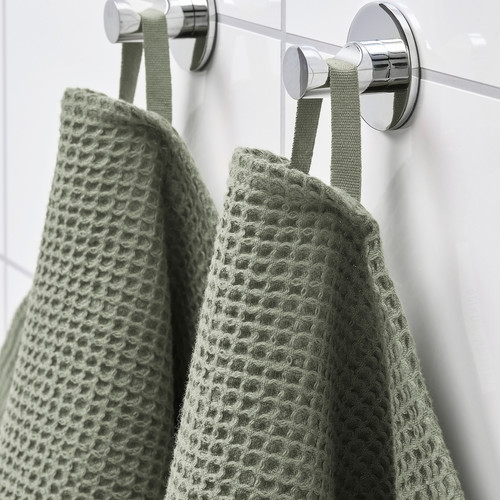 VALLASÅN Hand towel, light green, 50x100 cm
