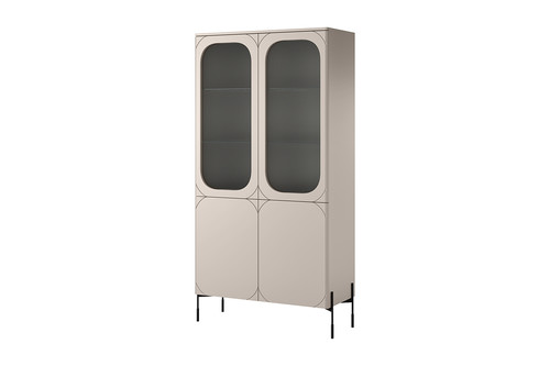 High Display Cabinet Sonatia 100, cashmere