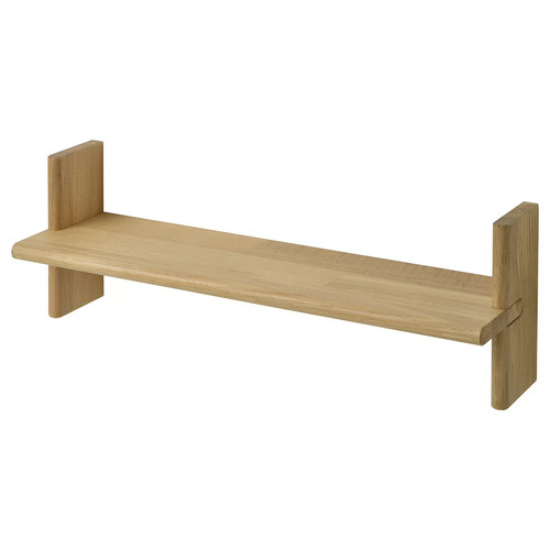 KLAVRESTRÖM Wall shelf, oak, 60x20 cm