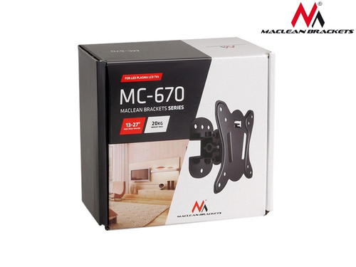 Maclean 13-27" LCD Wall Mount Max 20kg VESA 100x100
