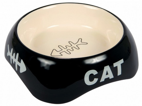 Trixie Cat Ceramic Bowl 0.2L, assorted colours