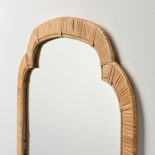 KANDLENÖT Mirror, rattan, 60x140 cm