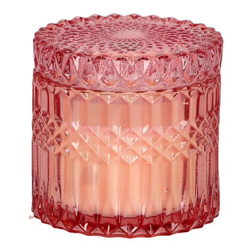 Candle in Glass 10.5cm, pink