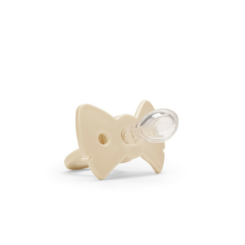 Elodie Details Pacifier Binky Bow - Oat White, 3m+