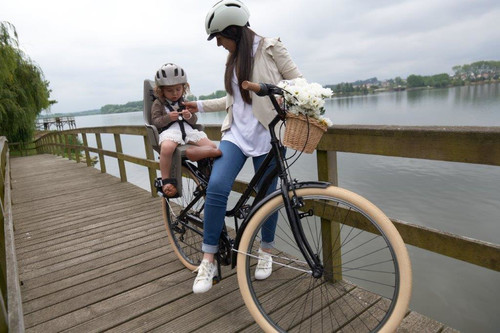 Bobike Bicycle Rear Seat Exclusive Maxi Plus 9-22kg, frame mount, toffee brown