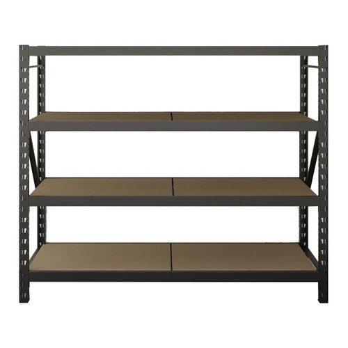 GoodHome Metal Shelving Unit Rand 180 x 220 x 60 cm 4 Shelves 500 kg