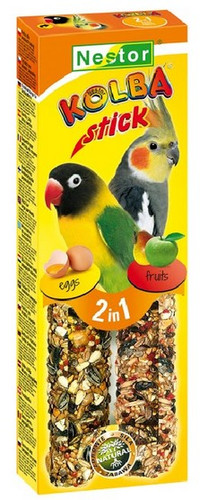 Nestor Classic Sticks 2in1 for Large Parakeets - Eggs & Fruit