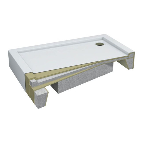 Shower Tray Lena 80 x 90 x 14 cm, white