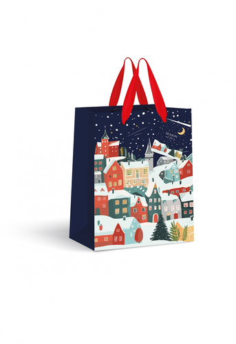 Premium Christmas Gift Bag, Large, 33x46x13 cm, 12pcs, assorted