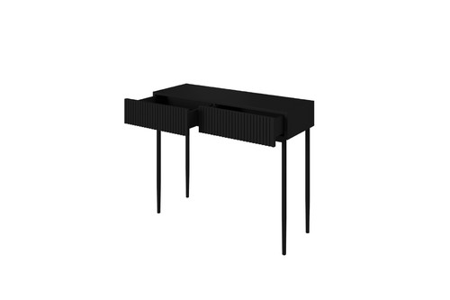 Modern Console Table Dresser Dressing Table Nicole, black, matt black