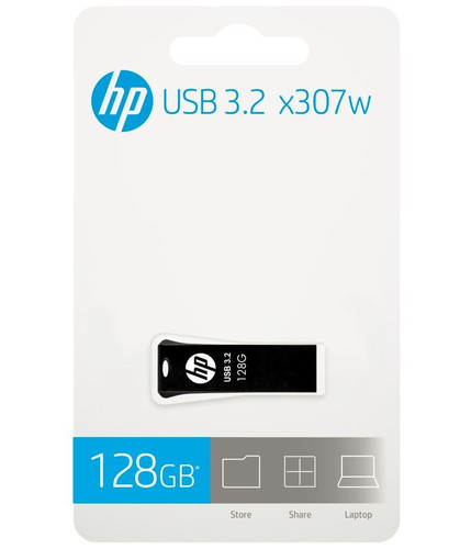 HP Pen Drive USB Flash Drive 128GB HP USB 3.2 HPFD307W-128