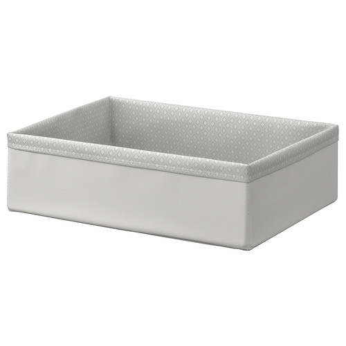 BAXNA Organiser, grey, white, 26x34x10 cm