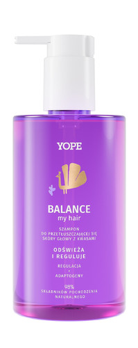 YOPE Balance My Hair Shampoo for Greasy Hair 95% Natural 300 ml