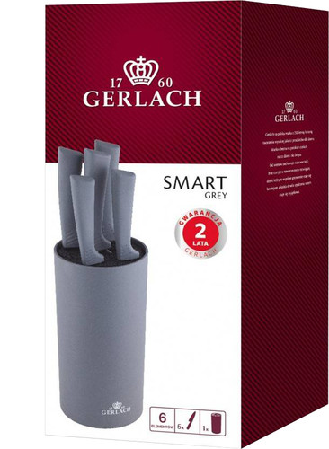 Gerlach Set of Knives SMART GREY, 5pcs