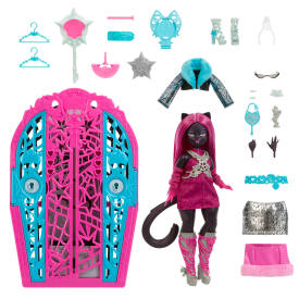 Monster High Fright-secrets Holly-ghost Mystery Playset Catty Noir JBG82, 4+