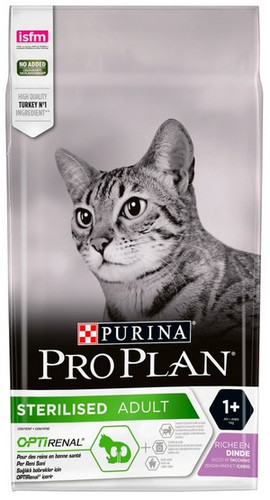 Purina Pro Plan Cat Sterilised Optirenal Turkey Cat Dry Food 400g