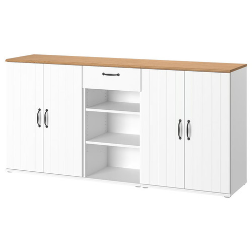SKRUVBY Storage combination, white, 190x90 cm