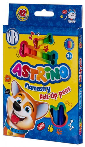 Astra Felt-Tip Pens Astrino 12 Colours