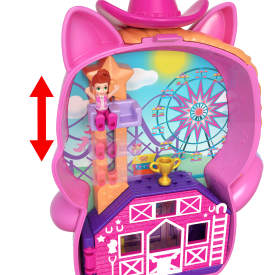 Polly Pocket Pony Rodeo Compact Playset With 1 Micro Doll JCR39 4+