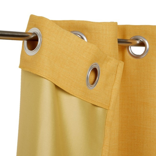 Block-out Curtain GoodHome Novan 140x260cm, mustard yellow