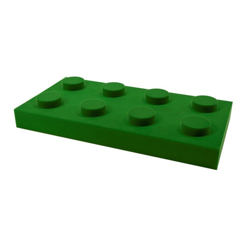 Decorative Wall Panel Building Blocks 250 x 500 x 70 mm, green