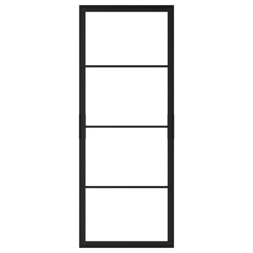 SKYTTA Sliding door frame, black, 77x196 cm