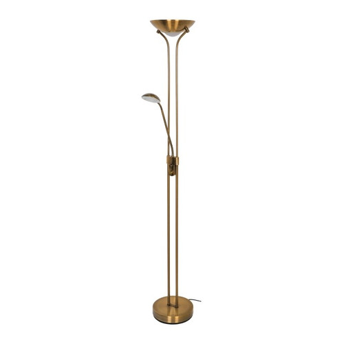 Floor Lamp LED GoodHome Pulmoz, brass