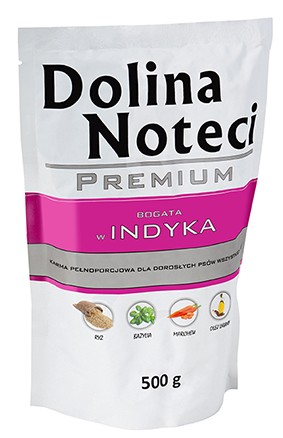 Dolina Noteci Premium Wet Dog Food with Turkey 500g